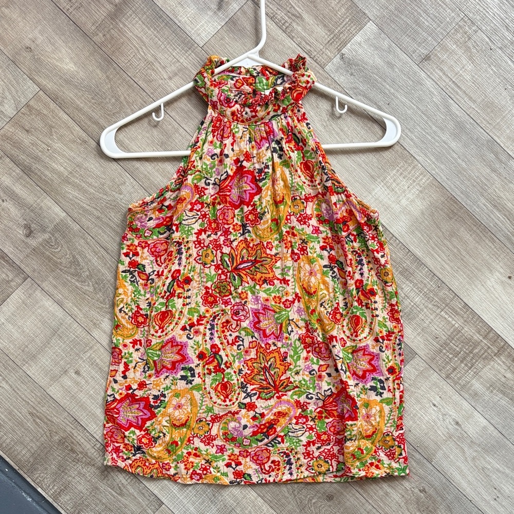 Cynthia Rowley Multicolor Floral Tank Top